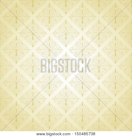 Seamless Damask pattern wallpaper decoration texture fabric vintage baroque repeat
