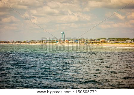 Scenic Views At Oak Island Beach North Carolina