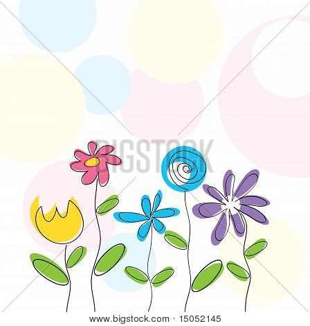 Abstract Floral Background