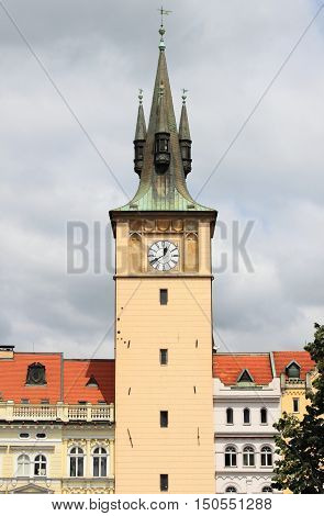 Water tower in the Old Town of Prague, Czech Republic