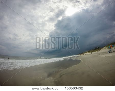 at the topsail beach in north carolina