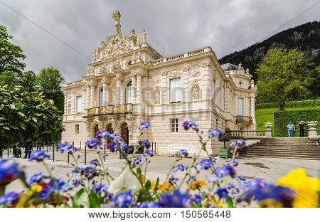 Linderhof Palace Is A Schloss In Germany, In Southwest Bavaria.