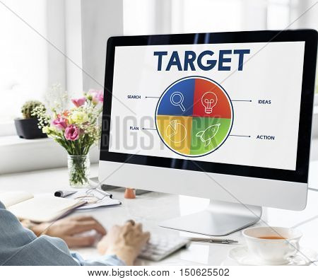Business Startup Entrepreneur Strategy Target Concept