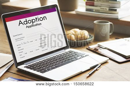 Adoption Application Family Guardianship Support Concept