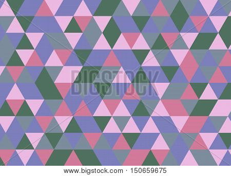 Colorful Geometric Triangle Pattern. Abstract Vector Background.