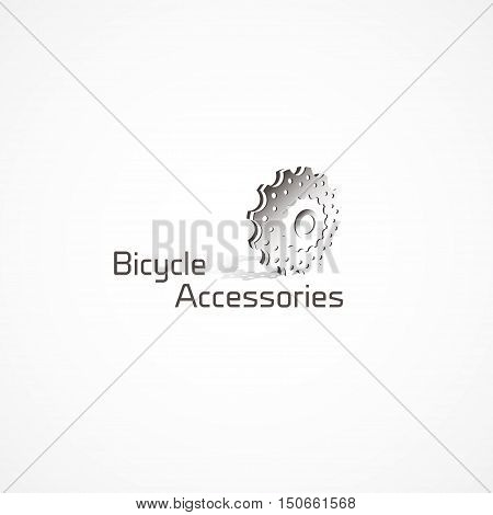 Figure bike cassettes, a logo, vector, sports themes.