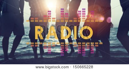 Audio Digital Equalizer Music Tunes Sound Wave Graphic Concept