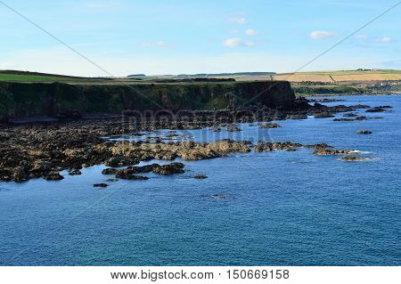 A scenic coastal image from Berwickshire in south east Scotland.