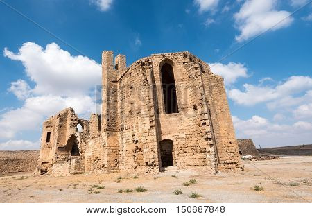Ruins of St Mary of the Carmelites church situated in the North West corner of Famagusta town in Cyprus.