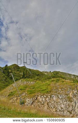 The Piancavallo mountain in Friuli Venezia Giulia north east Italy in early September.