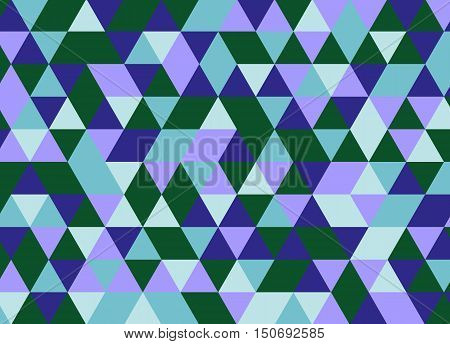 Colorful Geometric Triangle Pattern. Abstract Vector Background.