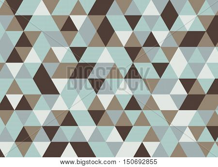 Colorful Geometric Triangle Pattern. Abstract Vector Background.