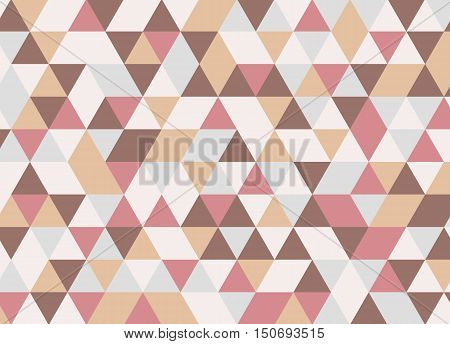 Colorful Geometric Triangle Pattern. Abstract Vector Background.