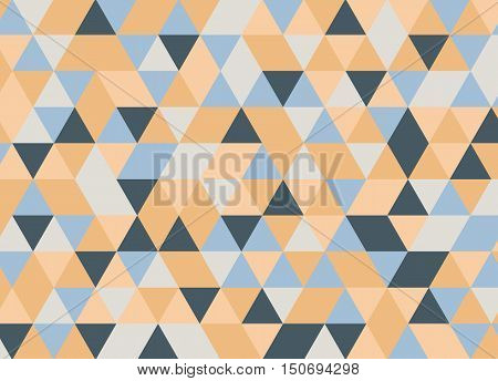 Colorful Geometric Triangle Pattern. Abstract Vector Background.