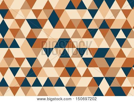 Colorful Geometric Triangle Pattern. Abstract Vector Background.