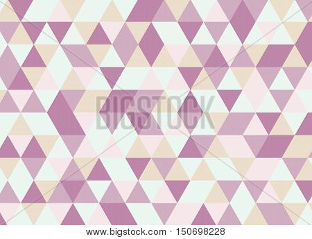 Colorful Geometric Triangle Pattern. Abstract Vector Background.