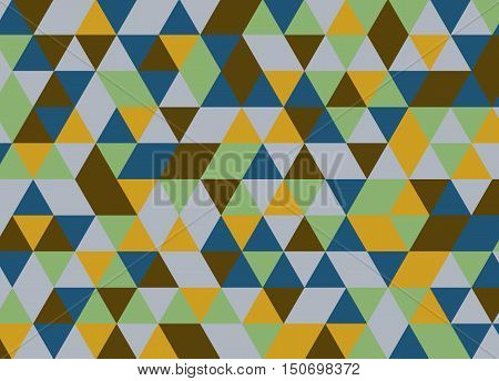 Colorful Geometric Triangle Pattern. Abstract Vector Background.