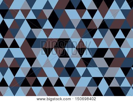Colorful Geometric Triangle Pattern. Abstract Vector Background.