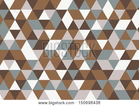 Colorful Geometric Triangle Pattern. Abstract Vector Background.