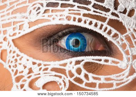 Blue Eye Behind The Mask
