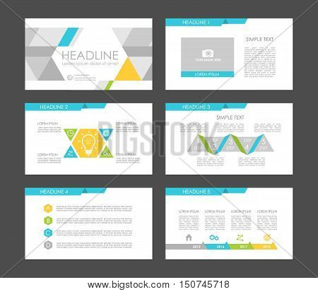 Set of color infographic elements for presentation templates. Leaflet, Annual report, book cover design. Brochure, layout, Flyer layout template design.