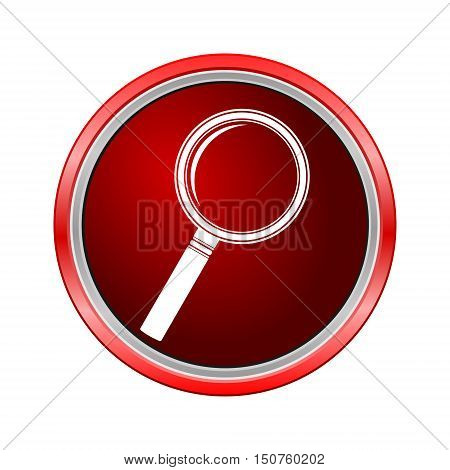 Search Icon (Lupa), Internet button on white background