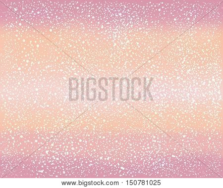 Pink Background snow. Vintage magic background with gradient.