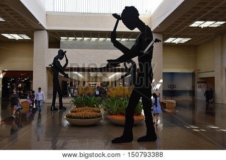 DALLAS, TX - SEP 17: NorthPark Center in Dallas, Texas, as seen on Sep 17, 2016. The center has over 235 stores and is the first shopping center featured on Vogue Magazine.