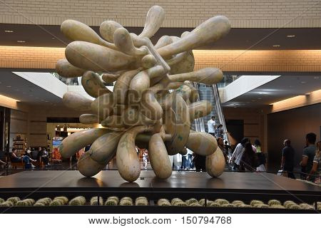 DALLAS, TX - SEP 17: NorthPark Center in Dallas, Texas, as seen on Sep 17, 2016. The center has over 235 stores and is the first shopping center featured on Vogue Magazine.