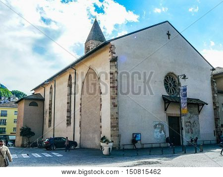 Hdr Dominican Church In Bolzano