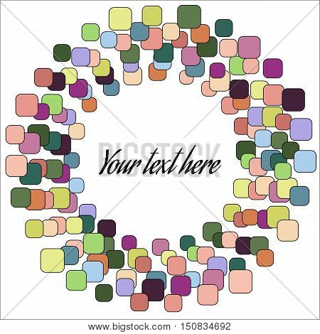 Abstract Form of Vector Bubbles. Modern Design Circle Template Background.