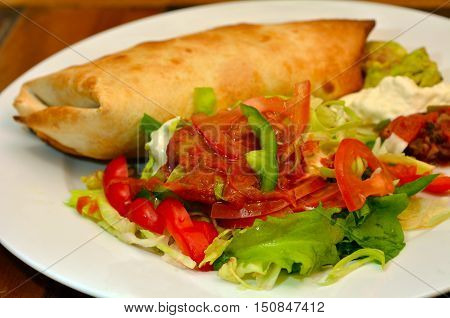 Mexican Food - Tortilla Chimichanga