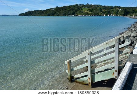 Landscape Of Sandspit Beach New Zealand
