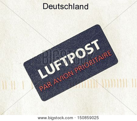Vintage Looking Airmail Picture