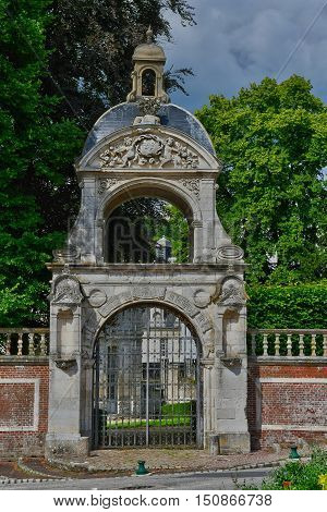 Saint Wandrille Rancon, France - june 22, 2016 : the Saint Wandrille abbey.
