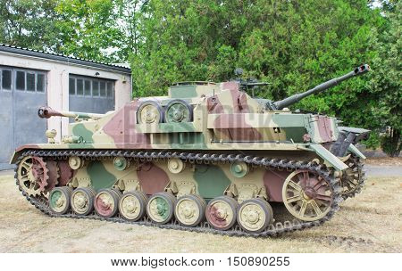 Poland, Poznań -october 1, 2016. Stug Iv - German Self-propelled Gun Of World War Ii.