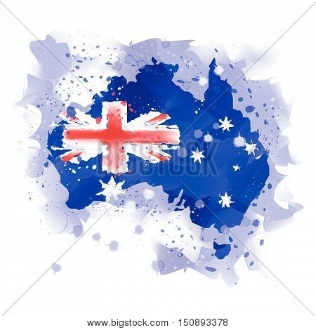 map of australia map concept vector concept