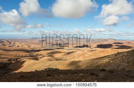 Morro Velosa Pointview - unique views over the wonderful landscape of the north-central region of the island. Fuerteventura Canary Island Spain