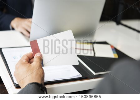 Layerspace Hand Holding Note Concept