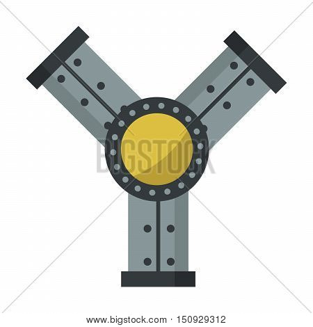 Parts of machinery flat mechanism manufacturing work detail design. Gear mechanical equipment part industry mechanism icon. Vector technology icon industry engineering technical factory mechanism