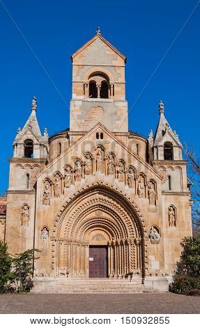The Chapel Of Jak In Vajdahunyad Castle Is A Functioning Catholic Chuch, Located In Budapest