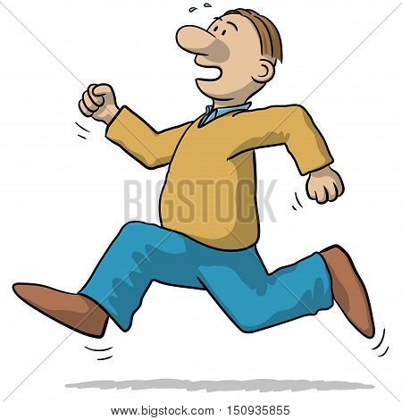 Illustration Of A Man Running