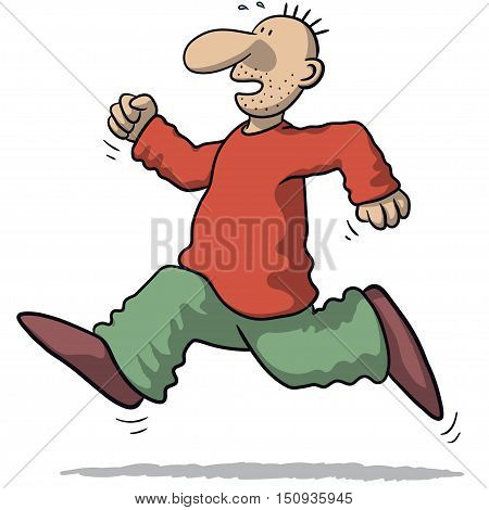 Illustration Of A Man Running
