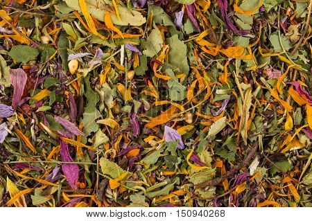 Dried Herbal Tea Leaves