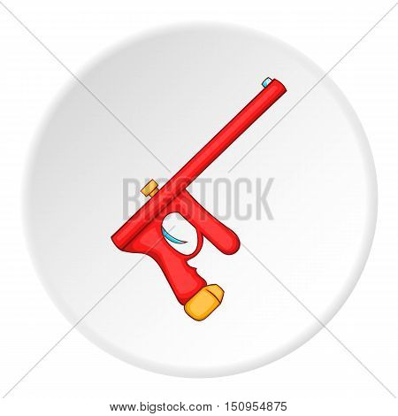 Paintball gun icon. Cartoon illustration of paintball gun vector icon for web