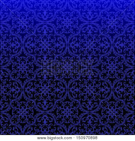 Seamless Damask Background Pattern Design And Wallpaper Made Of Turkish Texture Ceramic Tiles In Vec