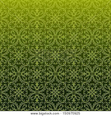 Seamless Damask Background Pattern Design And Wallpaper Made Of Turkish Texture Ceramic Tiles In Vec