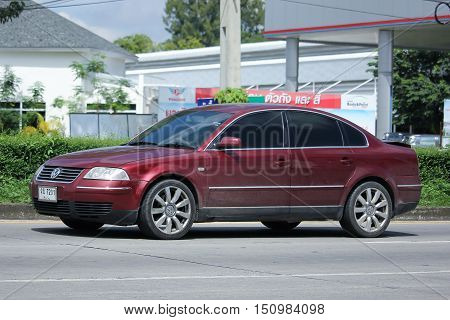 CHIANGMAI THAILAND - OCTOBER 2 2016: Private Car Volkswagen Passat. On road no.1001 8 km from Chiangmai city.