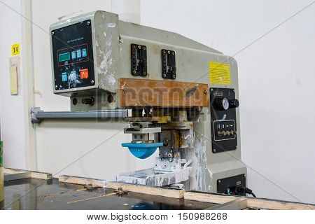 pad printing machine in factory ,business ,machine