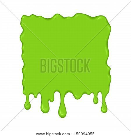 Vector Illustration - Green Slime Drips.